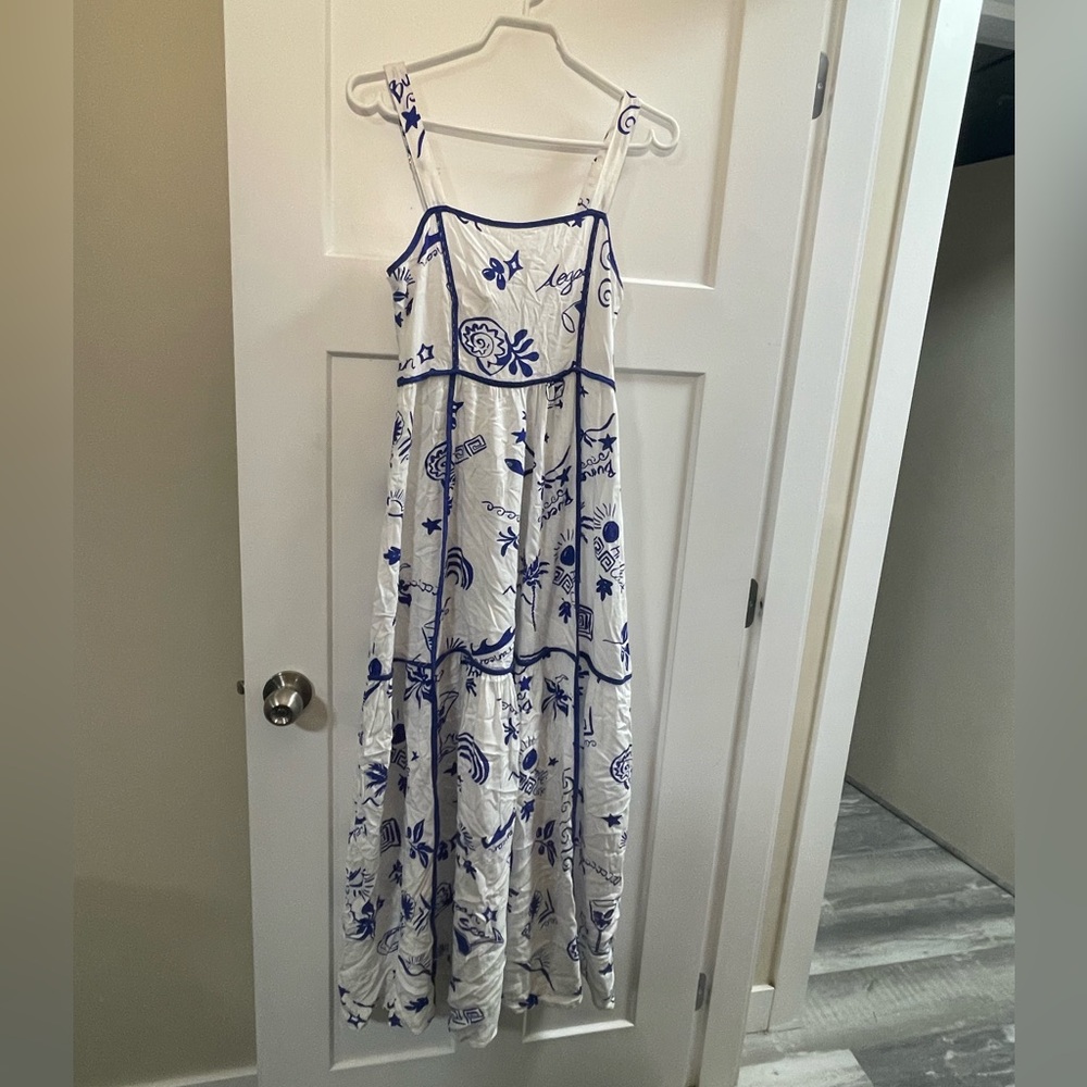 Paper Heart Costal Mediterranean Print Dress